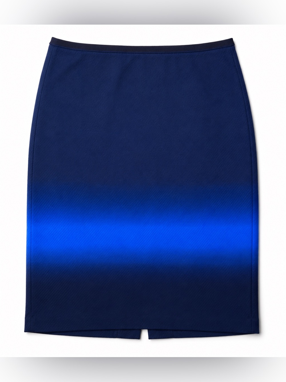 LOFT Navy Blue Pencil Skirt Knee Length Work Office Career Classic Size 2‎